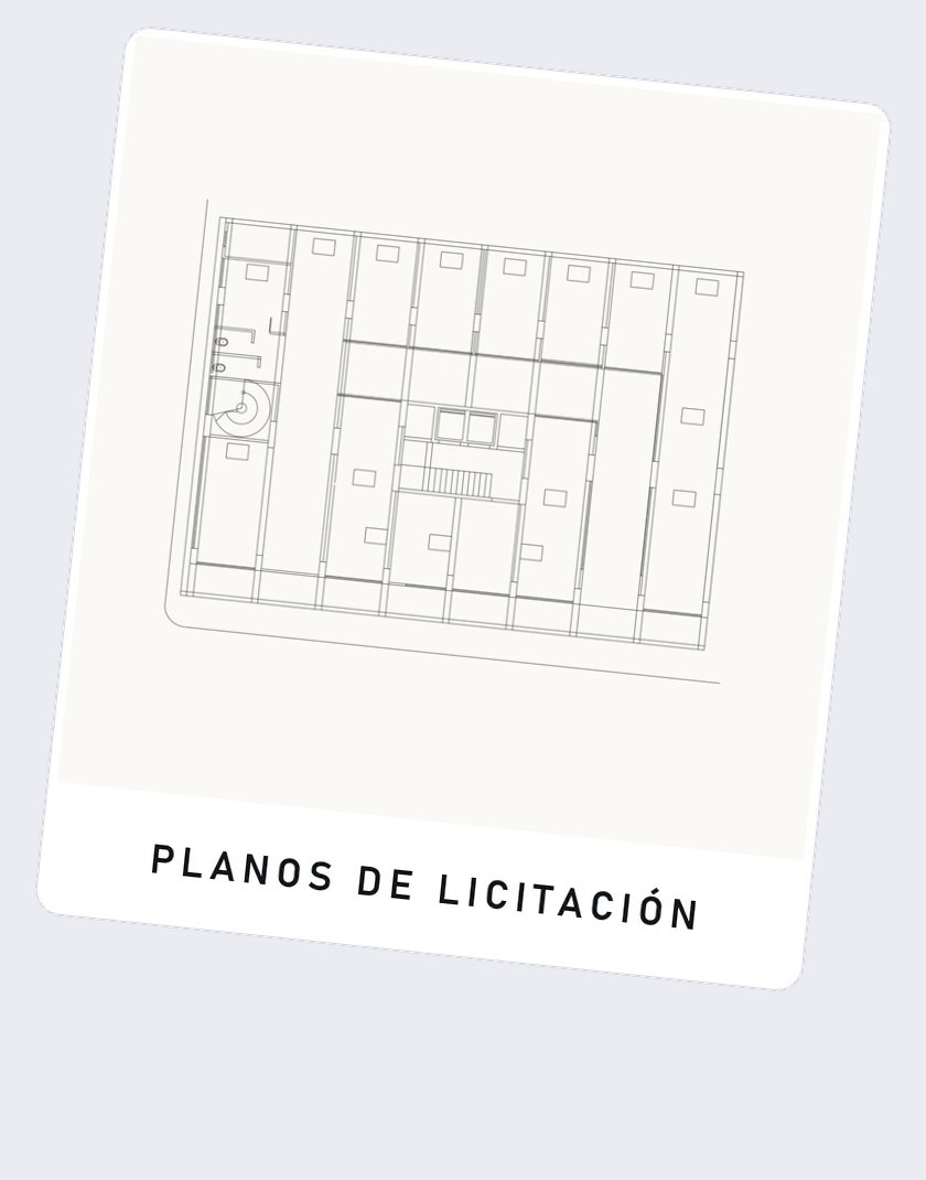 Planta de arquitectura de un juego de planos de licitación